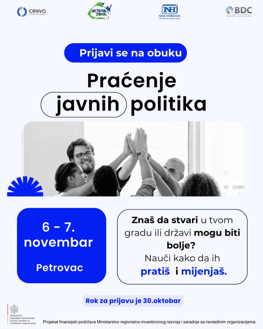 Obuka na temu “Praćenje javnih politika”