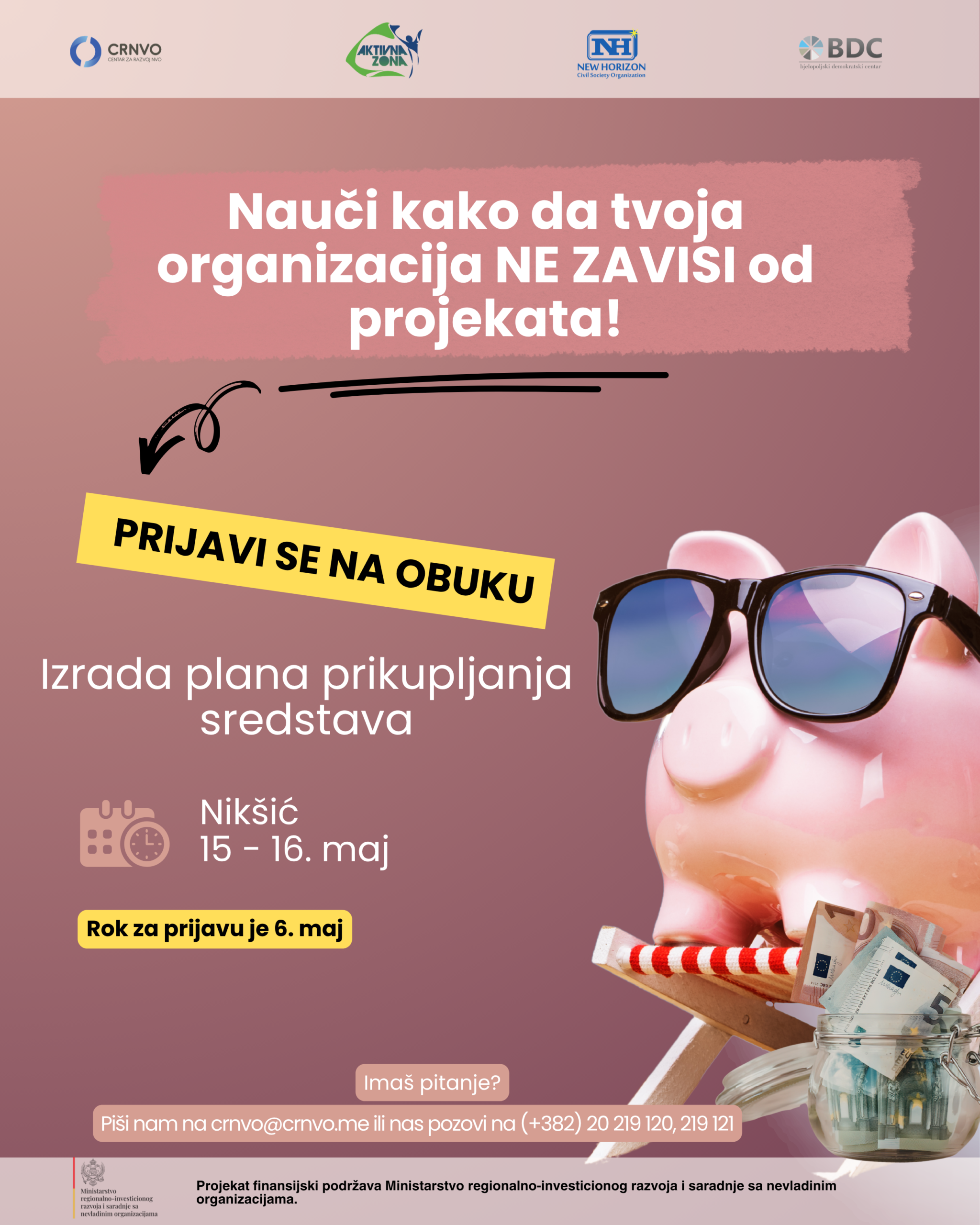Poziv za obuku na temu “Izrada plana prikupljanja sredstava